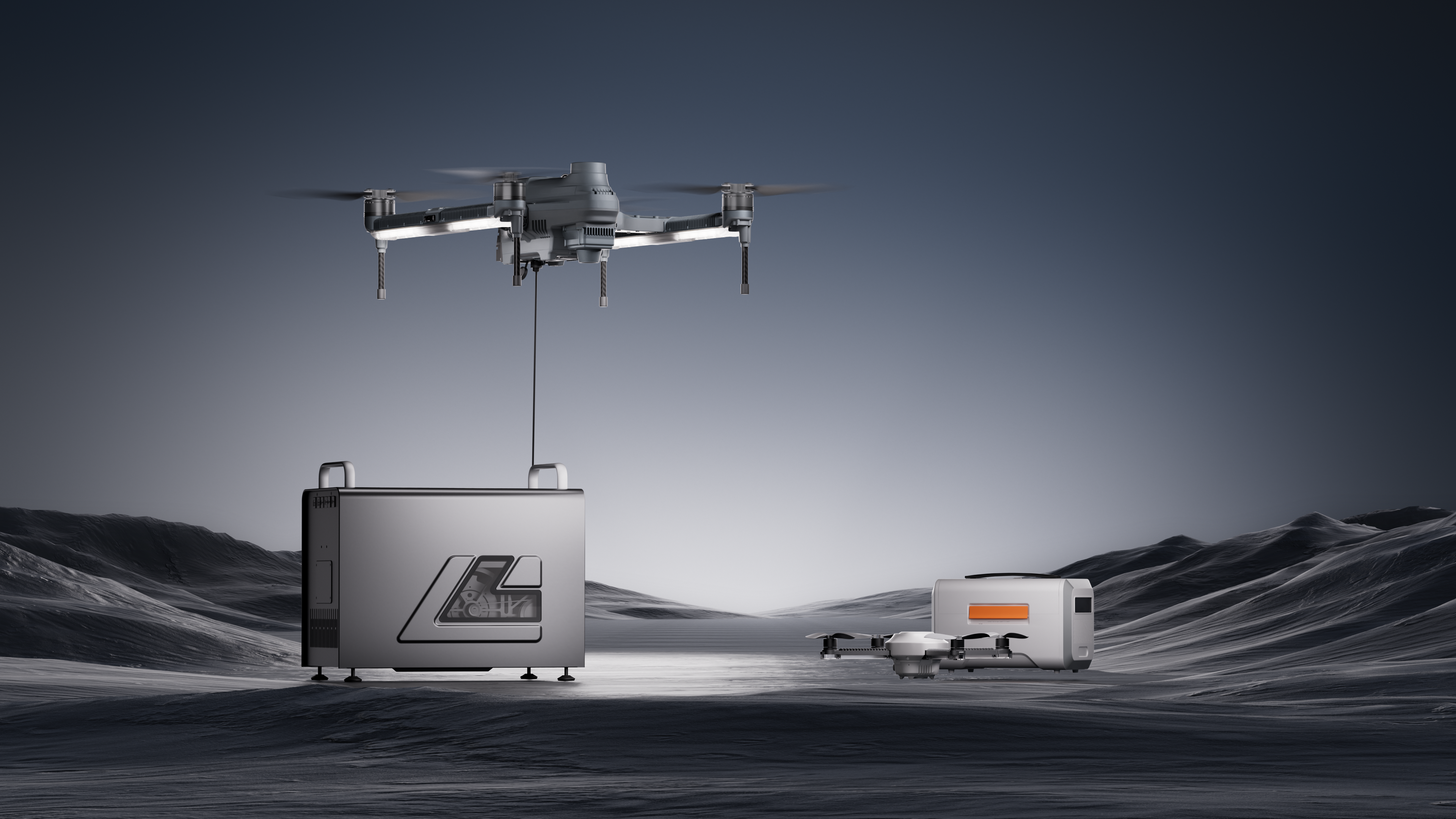 Tethered Hover Lighting Systems